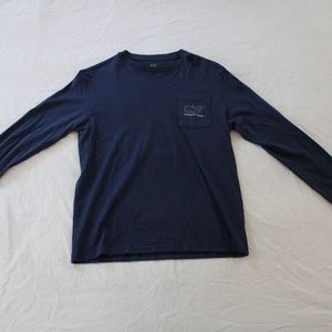 Vineyard Vines Blue Men's Long Sleeve T-shirt